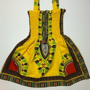 Wibacker Toddler Kids Girl Boho Smocked Dress Beach Dress Suspender Summer 2T